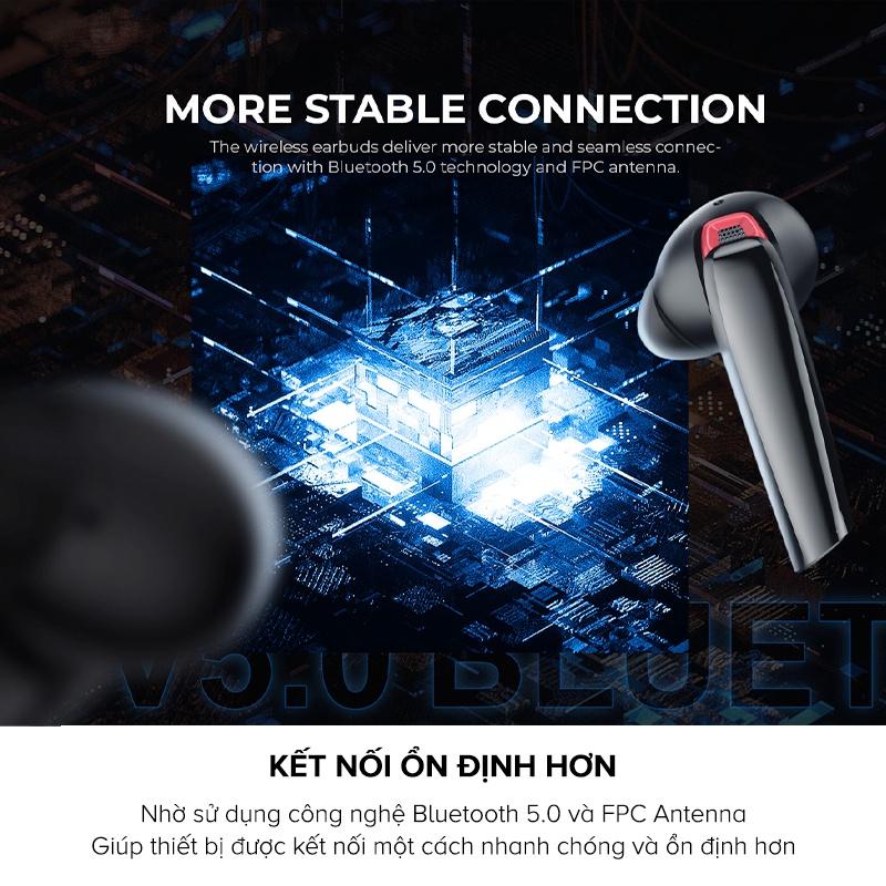 Tai Nghe Bluetooth TWS HAVIT TW929 BT 5.0, Độ Trễ Thấp 60ms, Kháng IPX5, Thời Gian Nghe Đến 21h - Hàng Chính Hãng