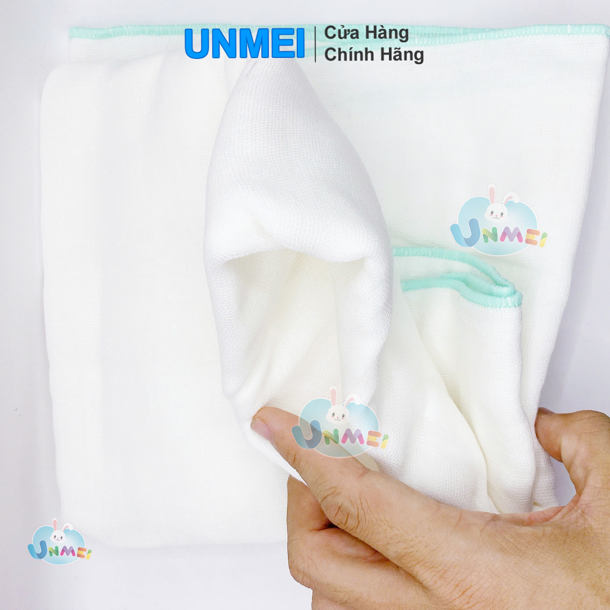 Khăn Xô Tắm UNMEI Siêu Mềm 6 Lớp 100% Cotton Mịn, Đẹp, An Toàn Cho Da Em Bé (1 Cái/Bịch)