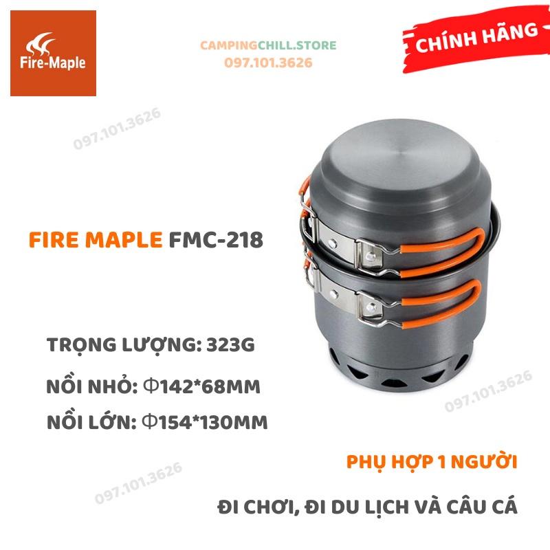 BỘ NỒI DÃ NGOẠI, CẮM TRẠI 2IN1 FIRE MAPLE FMC-218