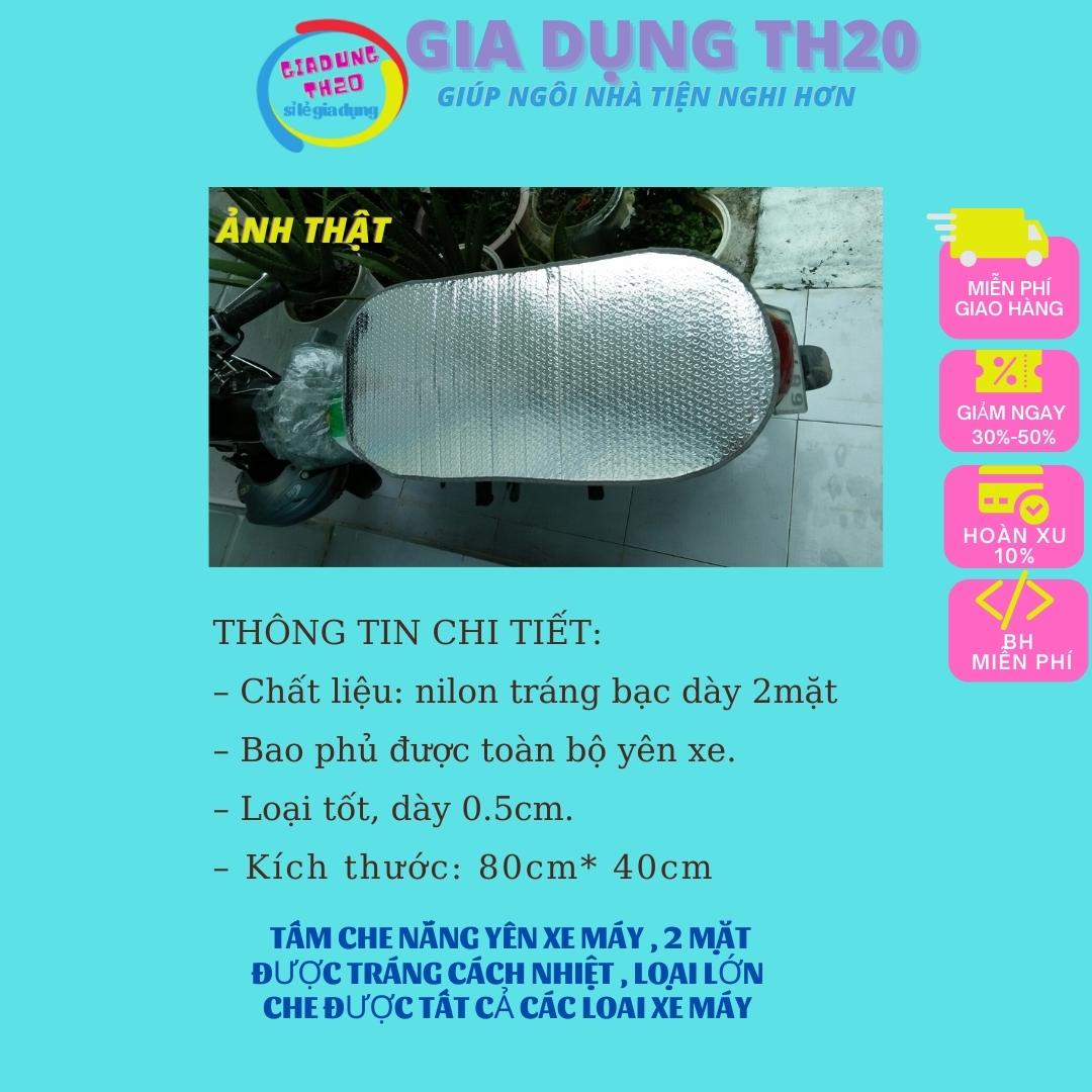 tấm che yên xe máy , chống nắng,loại dày trách lớp cách nhiệt 2 mặt kích thước 80*40cm che được tất cả loại xe máy