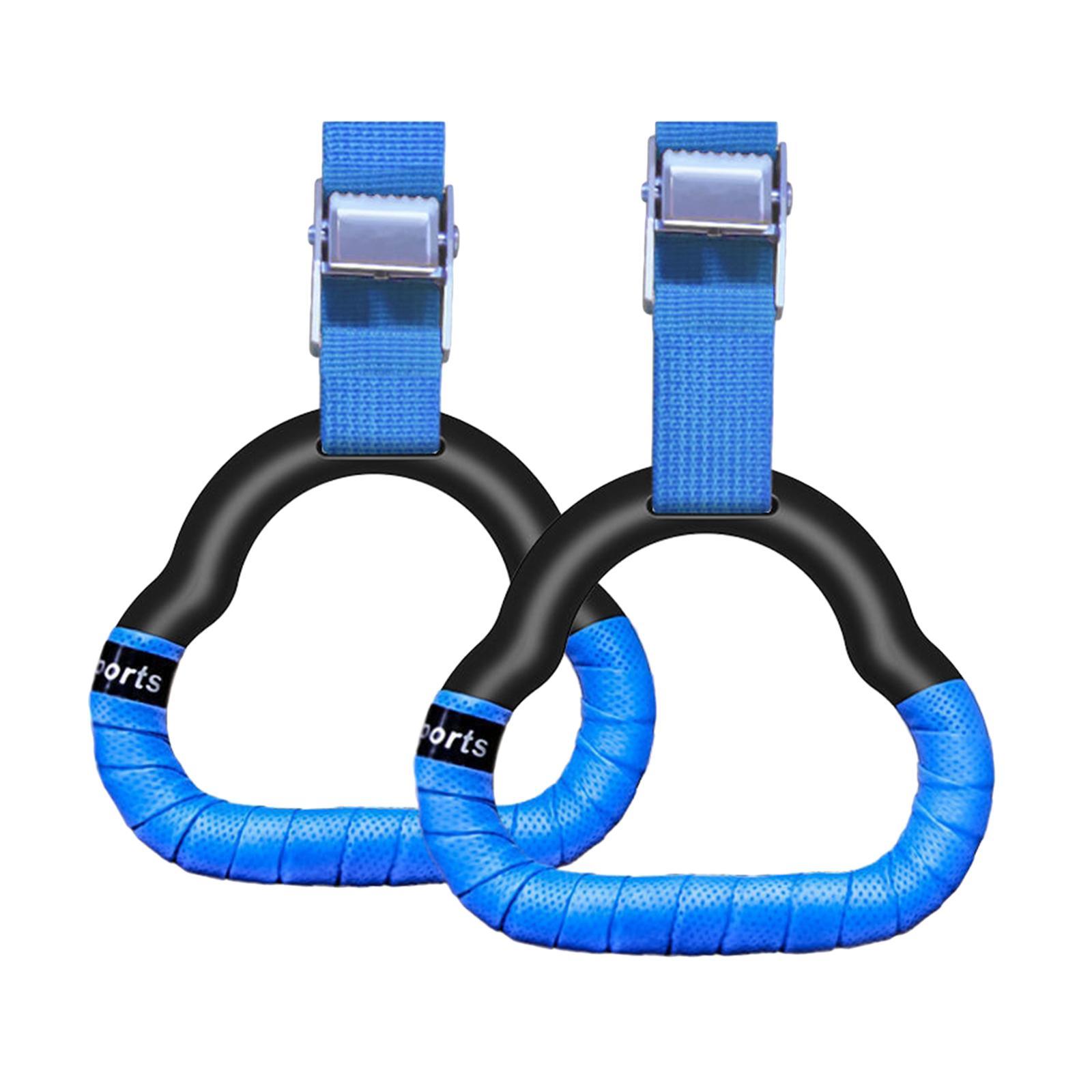 Gymnastics Rings Gym Bar Attachment Non Slip Handle Exercise Rings Training Rings for Home Gym Full Body Fitness Workout Equipment