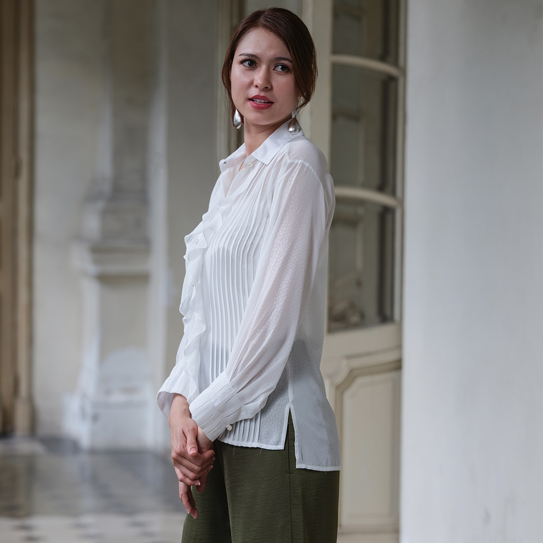 Áo Sơ Mi Áo Kiểu Nữ Đẹp Thời trang thiết kế Hity TOP119