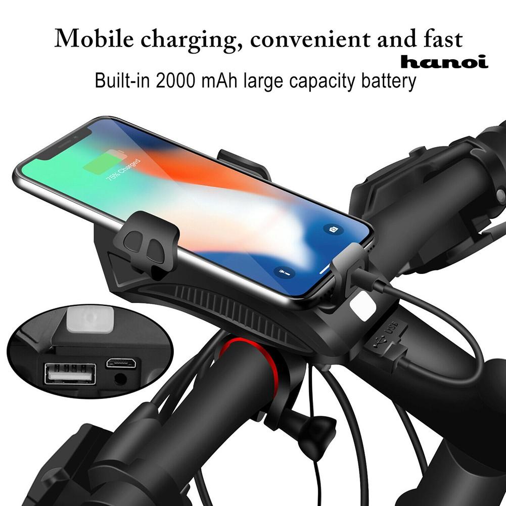 Bộ Đèn Led Gắn Ghi Đông Xe Đạp Tiện Dụng Kèm Phụ Kiện