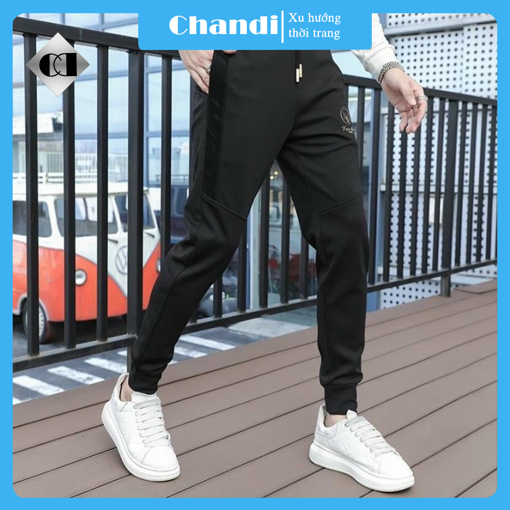 Quần Jogger Nam thể thao túi hộp thương hiệu Chandi, chất kaki dày dặn bo chân xu hướng mới nhất hiện nay CT2