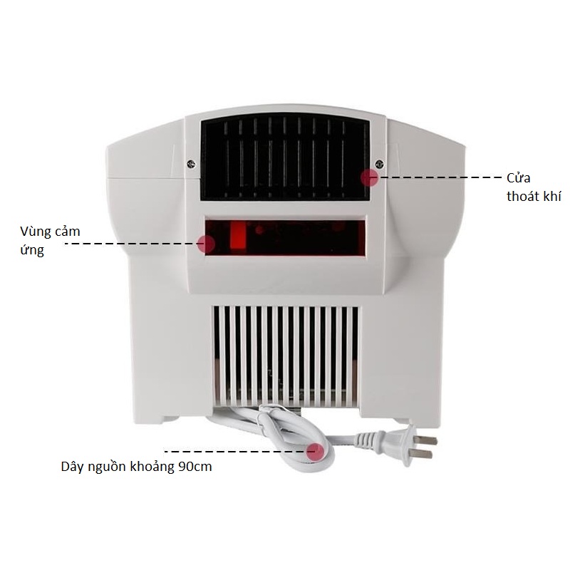 Máy Sấy Tay Tự Động Bằng Cảm Biến Hồng Ngoại Cao Cấp