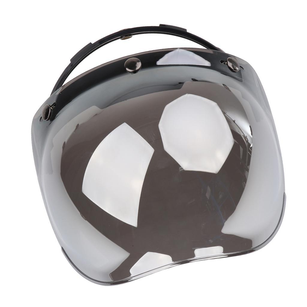 Up 3-Snap Bubble Half/Open Face Visor Windshield
