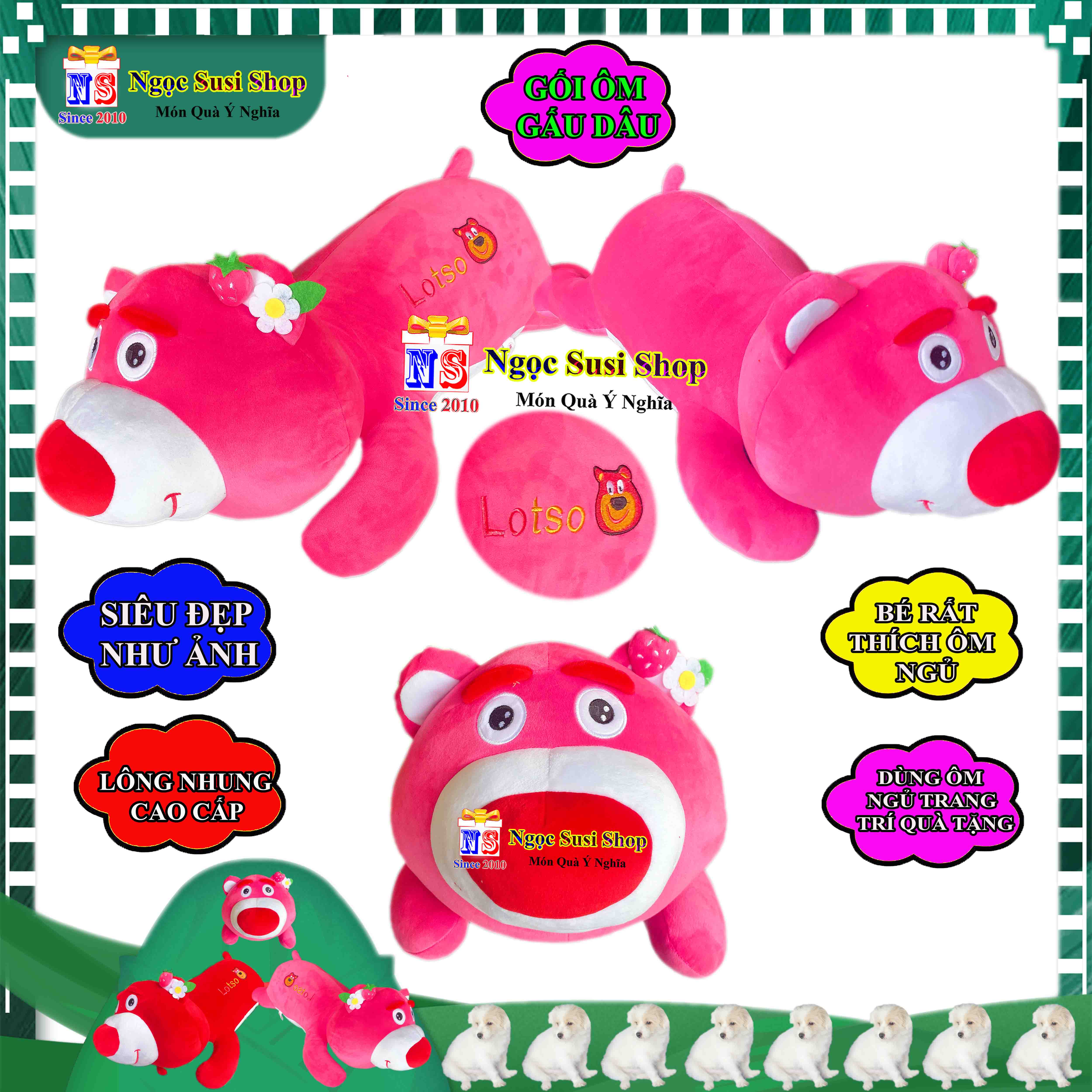 GẤU BÔNG GẤU DÂU KHỔNG LỒ RẤT MỀM MỊN ÔM NGỦ RẤT DỄ THƯƠNG - GỐI ÔM GẤU DÂU
