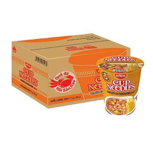 Mì ly cup Noodles hương vị cua sốt cay Singapore