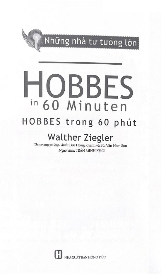 Những Nhà Tư Tưởng Lớn - Hobbes