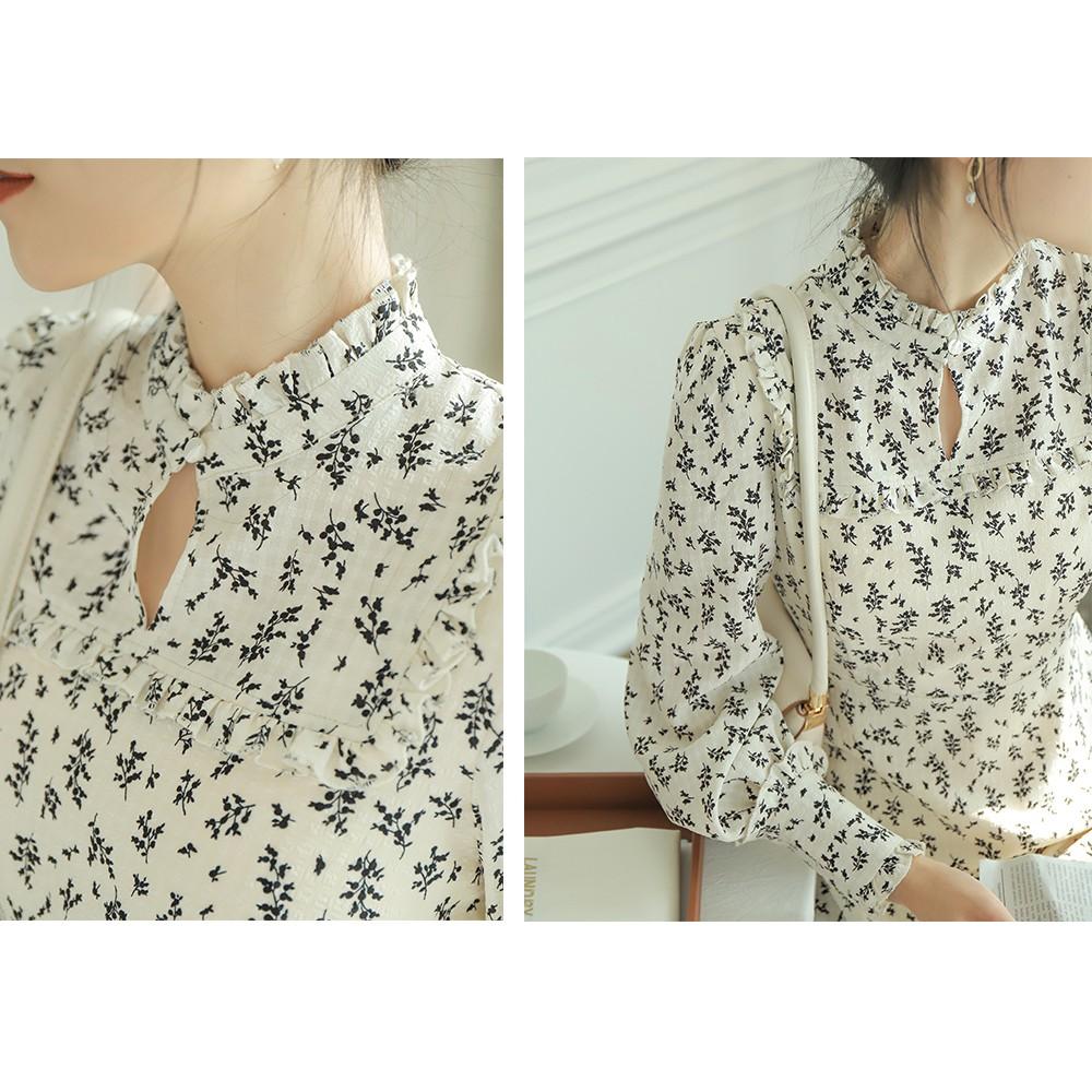 Váy hoa nhí cổ tàu vintage quảng châu sang chảnh / váy suông