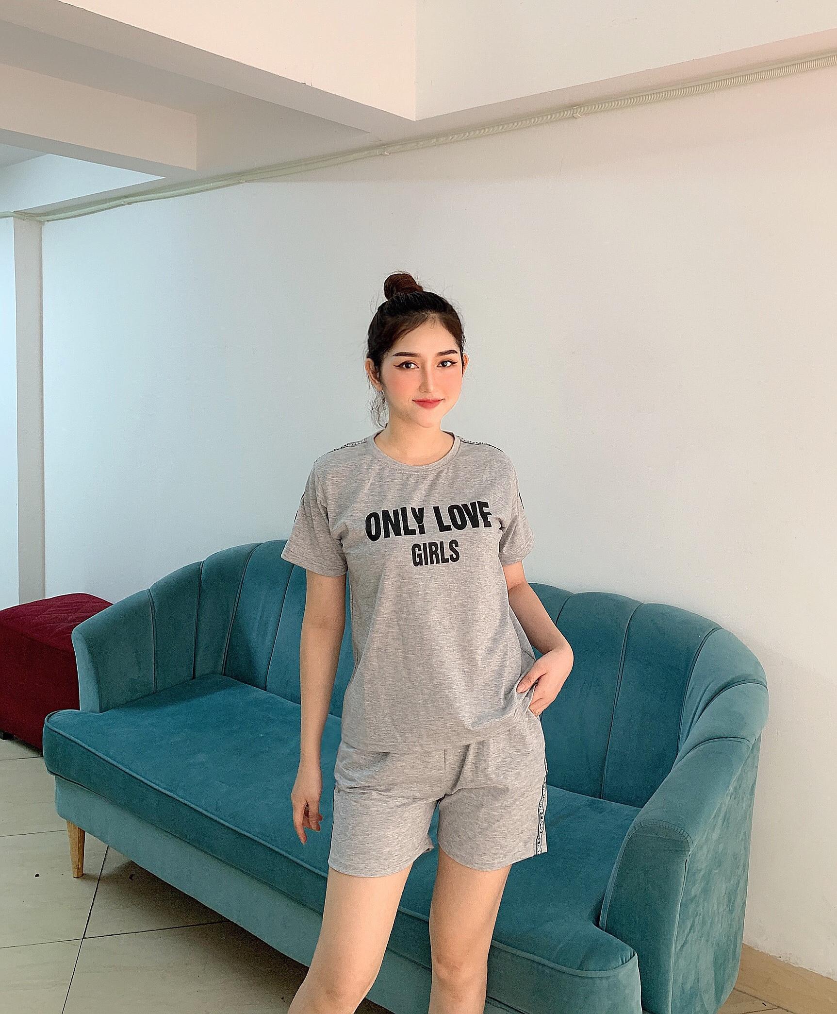 Bộ đồ mặc nhà chất cotton nhẹ nhàng,năng động