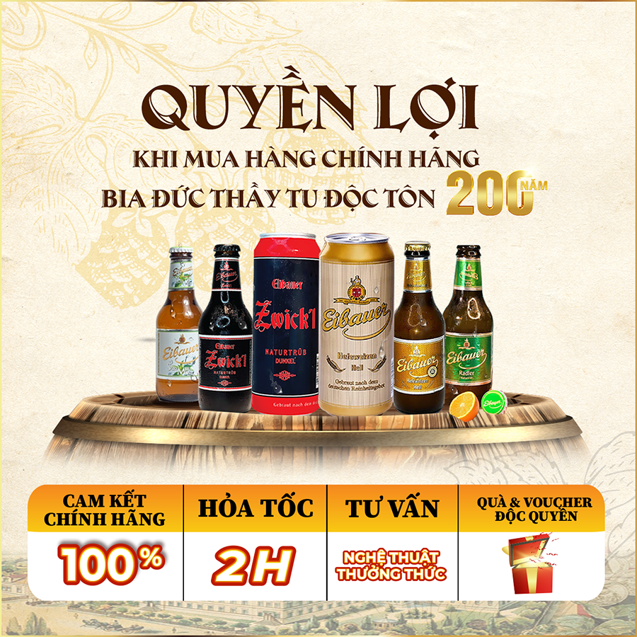 [BIA ĐỨC_SINCE 1810] Bia Trái Cây Cocktail EIBAUER SUMMER MINT 2.5 Độ - Hương Vị Bạc Hà Và Trái Cây Thơm Mát Sảng Khoái