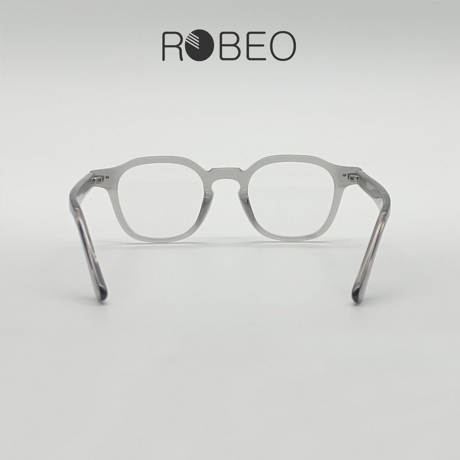 Gọng kính cận nam nữ ROBEO , gọng vuông đa giác mắt chống ánh sáng xanh - Fullbox