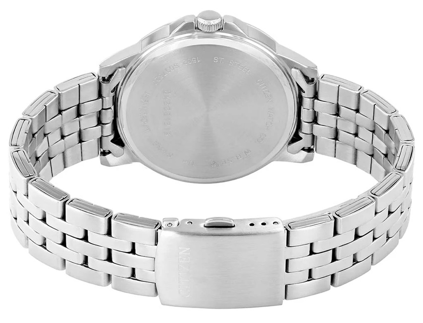 Đồng Hồ Nam Citizen Pin-Quartz Dây Thép Không Gỉ BF2011-51L - Mặt Xanh (41mm)