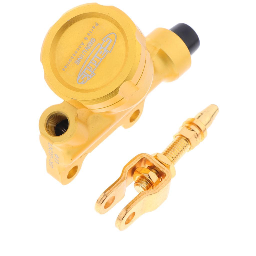 Universal CNC Aluminum Rear Brake Master Cylinder Pump Universal for Motorcycle Dirt Bike Quad Car