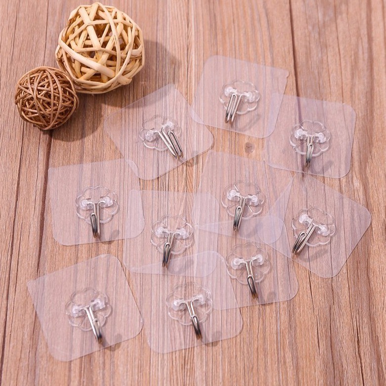 Combo 20 móc dán tường siêu chắc kèm 2 thước dây 1.5m