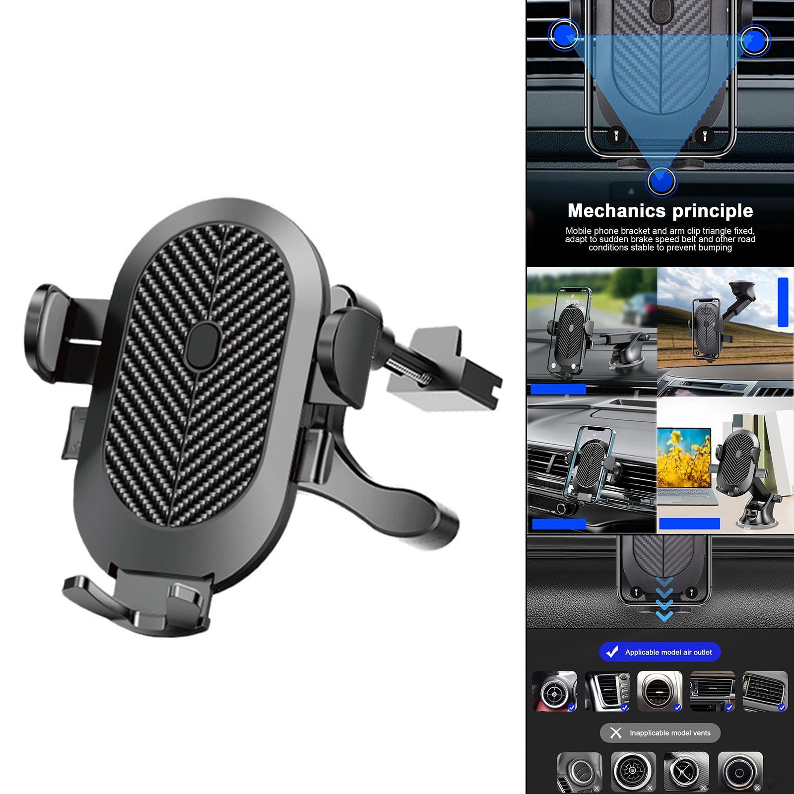 Car Phone Mount Phone Holder for Car Dashboard Air Vent Rotation