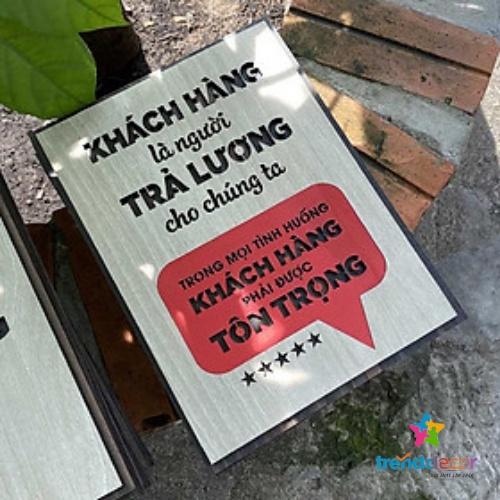 Tranh Slogan Gỗ Tranh Động Lực Trang Trí Quán Cà Phê Phong Cách Vintage