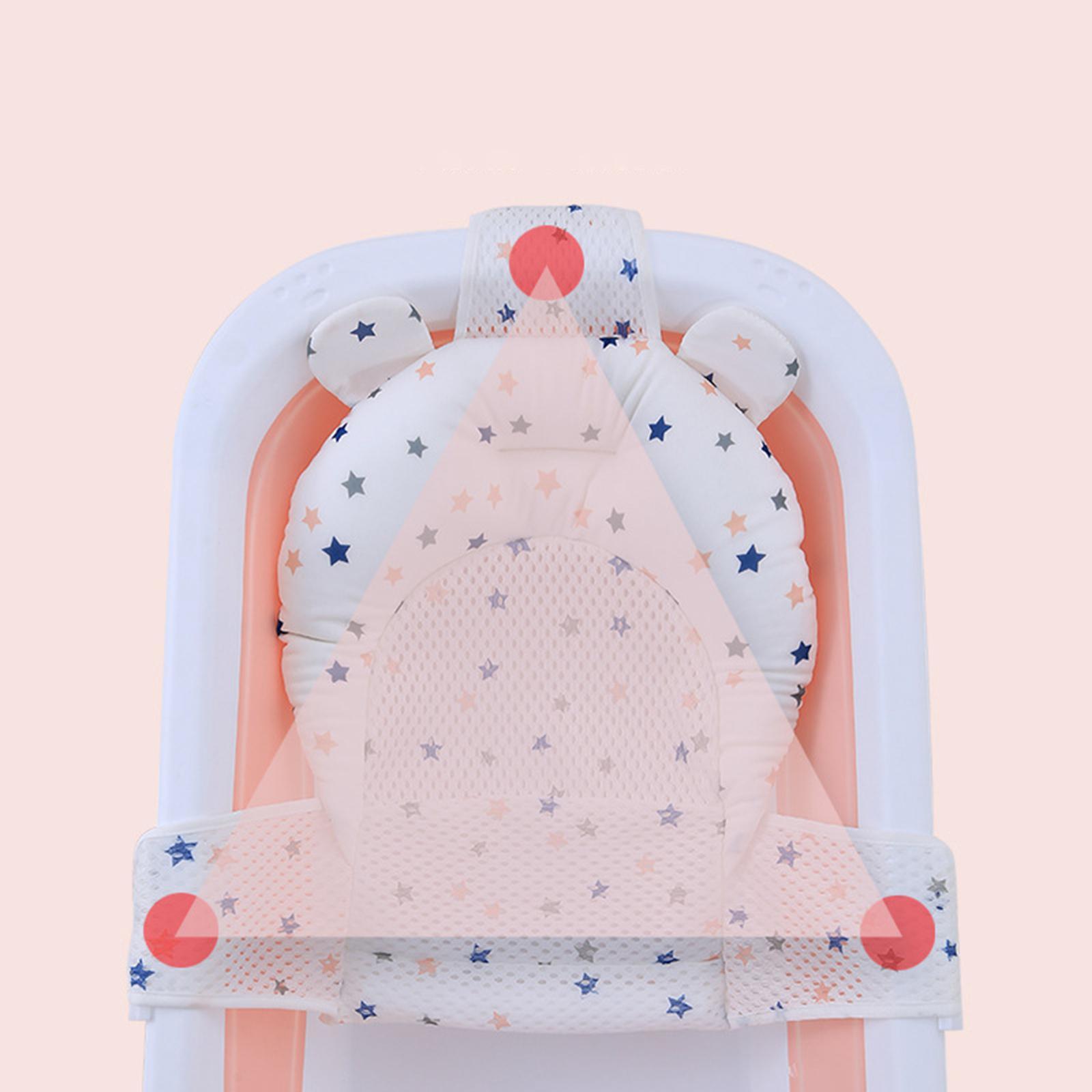 Baby Bath Cushion Pad Infant Bath Support Seat Baby Shower Mat for Baby