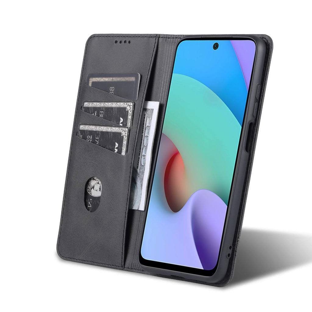 Bao da điện thoại PU nắp lật từ tính có ngăn đựng thẻ cho Xiaomi Redmi 10 9 9A 9C Redmi Note 10S 10 4G 5G Redmi Note 9S / Redmi Note 9 Pro Max