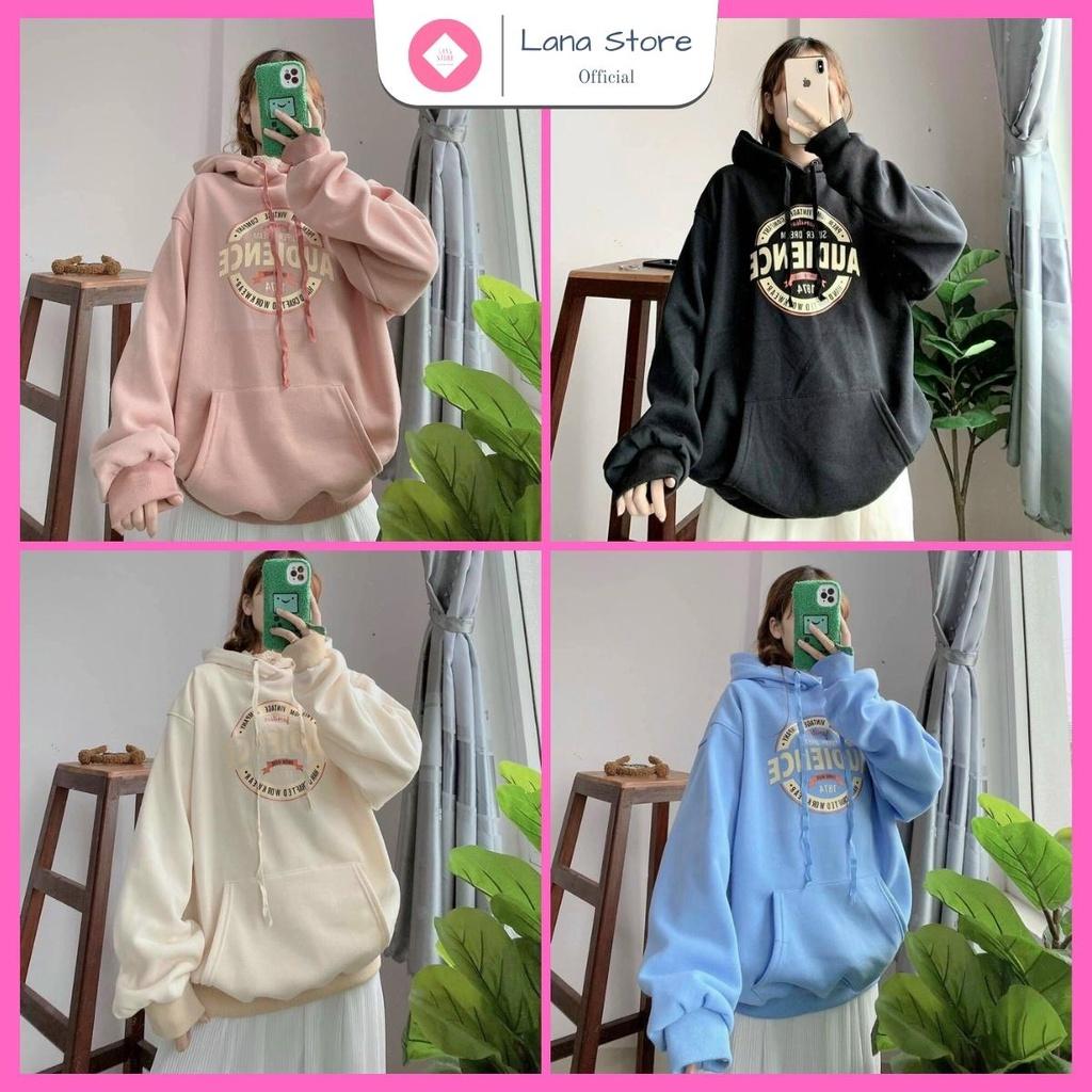 Hình ảnh Áo Hoodie Nỉ Bông AUDIENCE Nón 2 Lớp Form Rộng UnisexÁo Khoác Nỉ Bông In Đẹp Form Nam Nữ Mặc Cặp, ÁO KHOÁC HOODIE PHỐI NÓN TRÙM 2 LỚP CHẤT NỈ DÀY DẶN MÀU SẮC NGỌT NGÀO