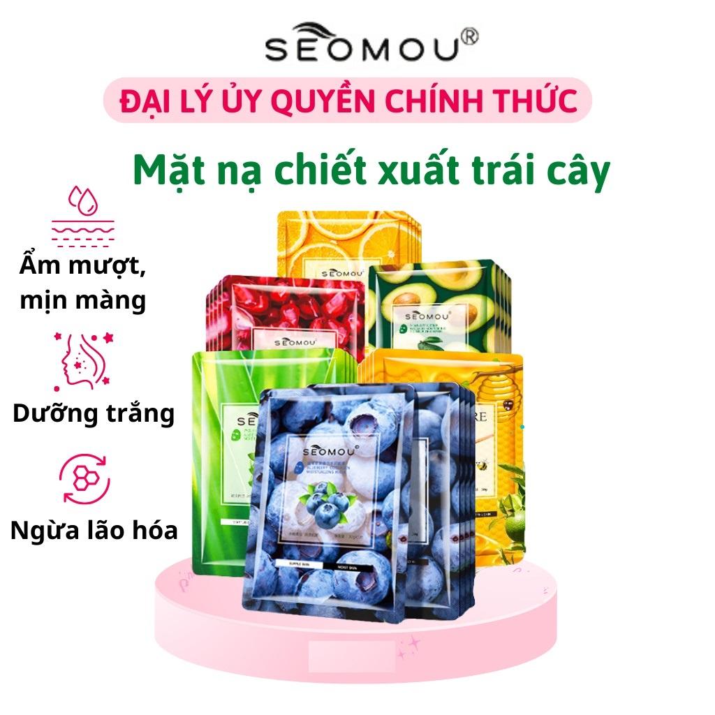 Combo 10 Mặt Nạ Trái Cây SEOMOU Dưỡng Ẩm Trắng Da(MỚI)