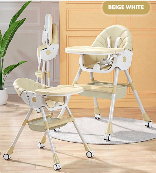 Ghế ngả lưng gấp gọn có bánh V-baby/UMOO/HONPER - Mã ghế đa zi năng nhất năm 2023, chấp hết mọi tư thế ăn nghiêng ngả của các siêu quậy nhí