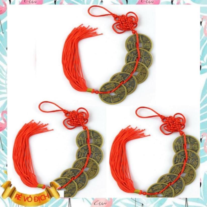 Tiền Ngũ Đế ️️ Bộ 6 xâu tiền ngũ đế phong thủy cầu tài lộc 206154-3, đồ phong thủy tài lộc