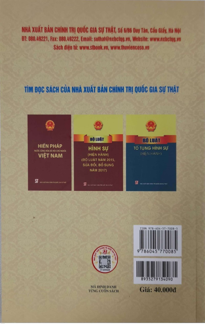 Các Nghị Quyết Của Hội Đồng Thẩm Phán Tòa Án Nhân Dân Tối Cao Hướng dẫn thi hành bộ luật hình sự hiện hành