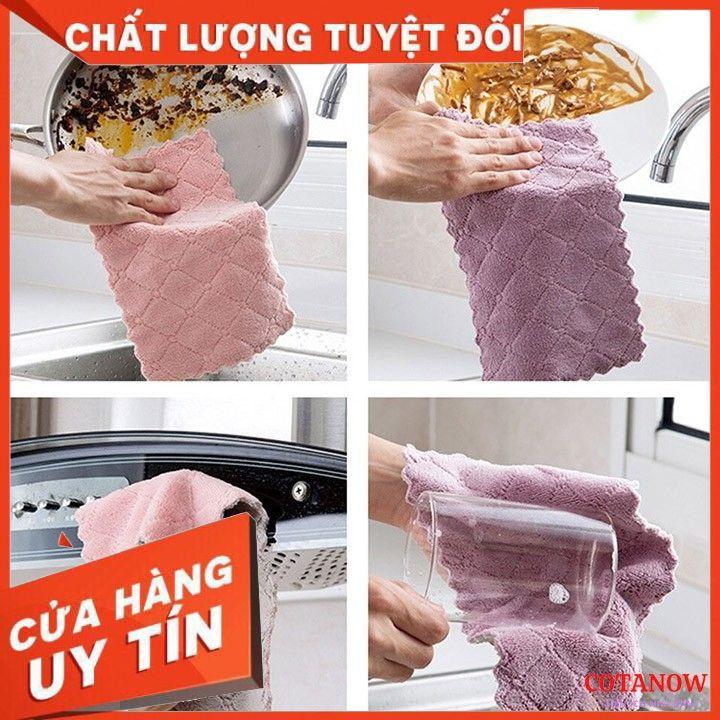 Combo 10 Khăn lau đa năng 2 mặt 2 màu siêu thấm