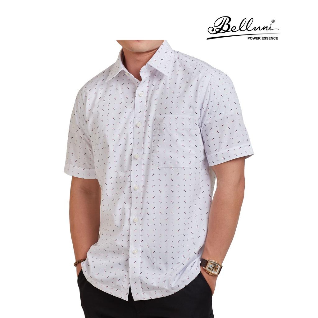 Áo sơ mi nam ngắn tay cao cấp BELLUNI vải sợi tre thoải mái thanh lịch - ABN.BPS.BE.217.W