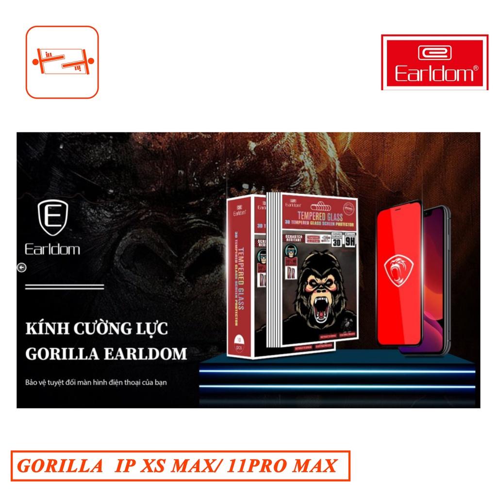 KÍNH CƯỜNG LỰC Dành cho IPHONE XSMAX/ 11 PROMAX GORILLA EARLDOM - Hàng chính hãng