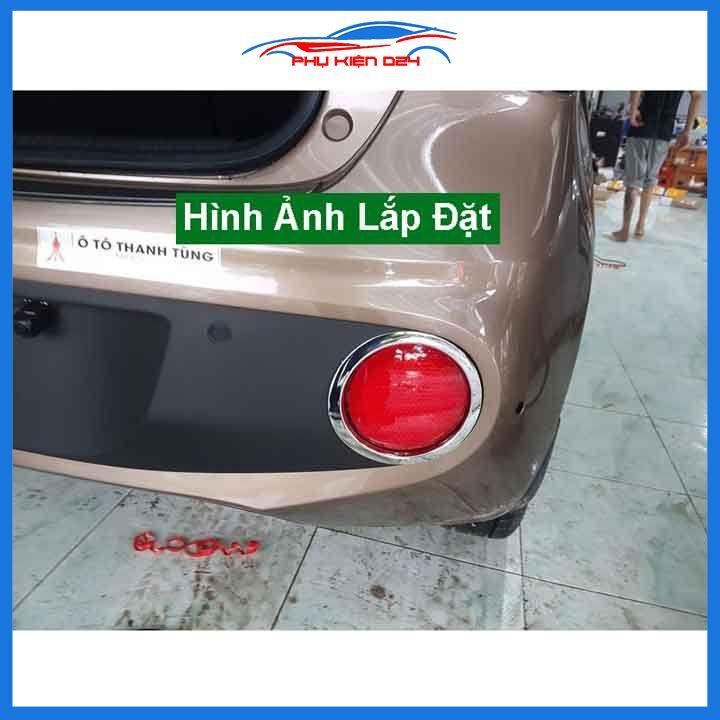 Ốp viền đèn gầm trước sau xe i10 Hatchback 2017-2018-2019-2020-2021 mạ Crom chống trầy trang trí làm đẹp xe