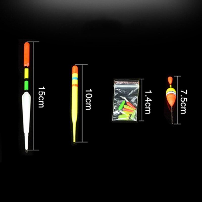 15PCS/Lot Mix Size Color Ice Fishing Float Bobber Set Buoy Boia Floats Fishing Floats Set for Carp Fishing Tackle Accessories