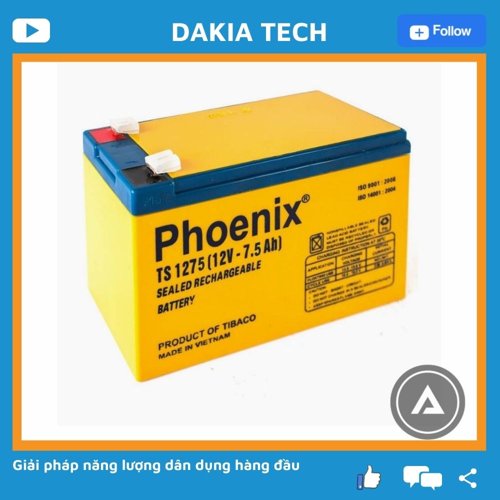 ẮC QUY PHOENIX 12V-7.5AH