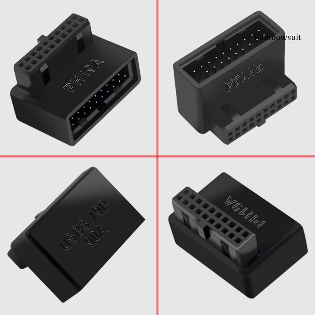 Đầu Nối Bo Mạch Chủ USB 3.0 19/20 Pin 90 Độ Chuyên Dụng Dành Cho Máy Tính