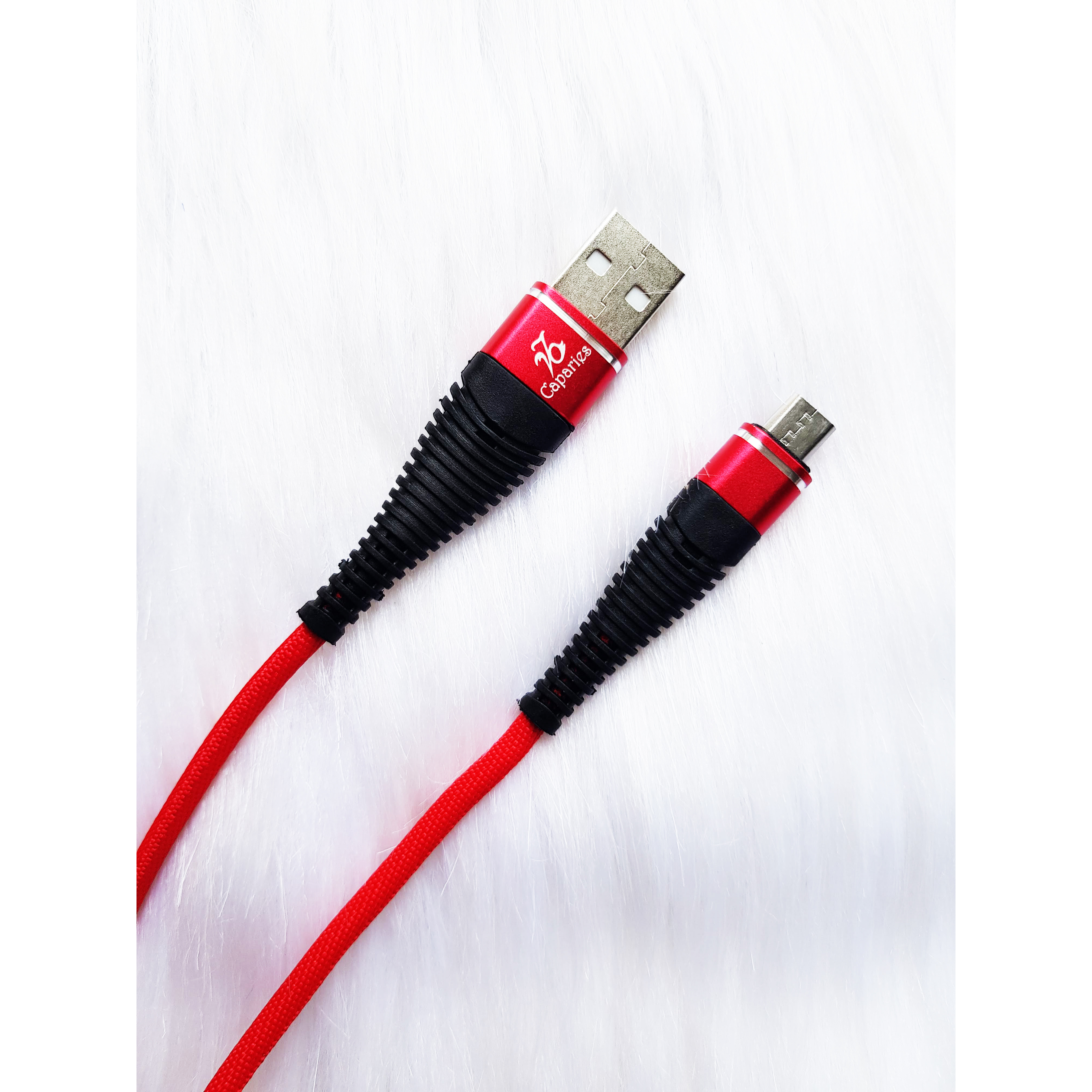 Cáp Sạc Nhanh 3.0 MICRO USB CHÍNH HẢNG CAPARIES Siêu Bền 1 Mét - Dây dù 6 Lớp, Đúc Nguyên Khối, Sạc Nhanh 3.0