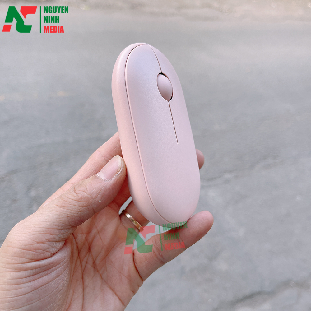 Bộ Phím Chuột Mini Không Dây FORDER KM810 Pink (Màu Hồng) - Hàng Chính Hãng