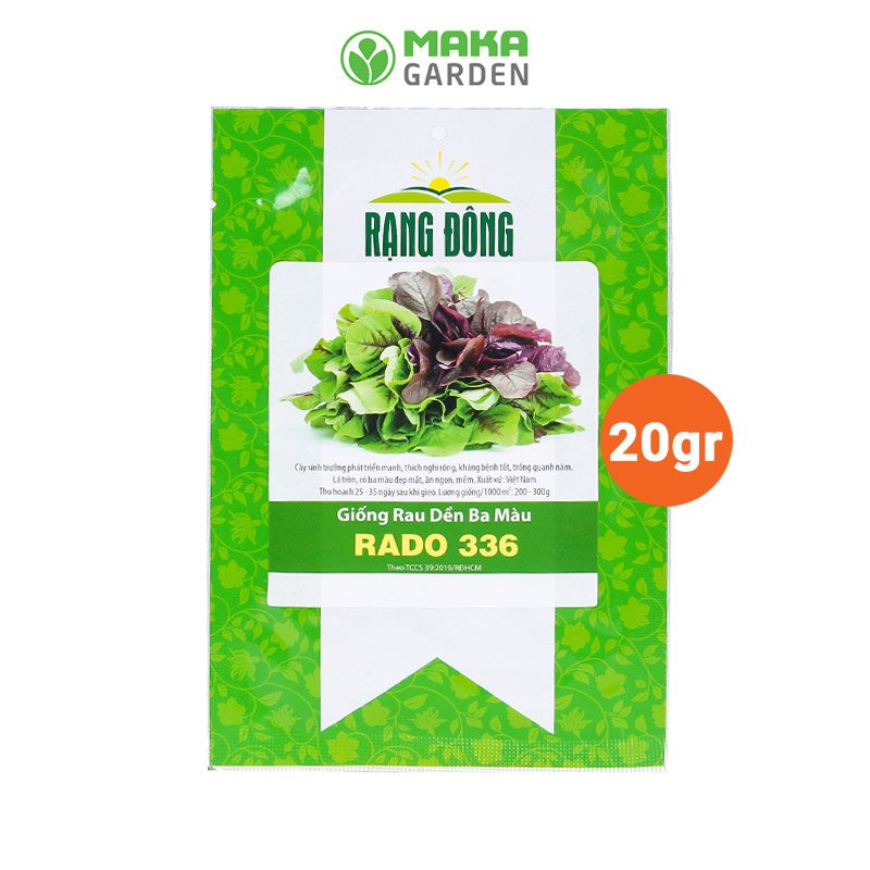 Hạt giống Rau Dền Ba Màu Rado 336 - Gói 20Gr - Dễ Chăm Sóc, Trồng Quanh Năm