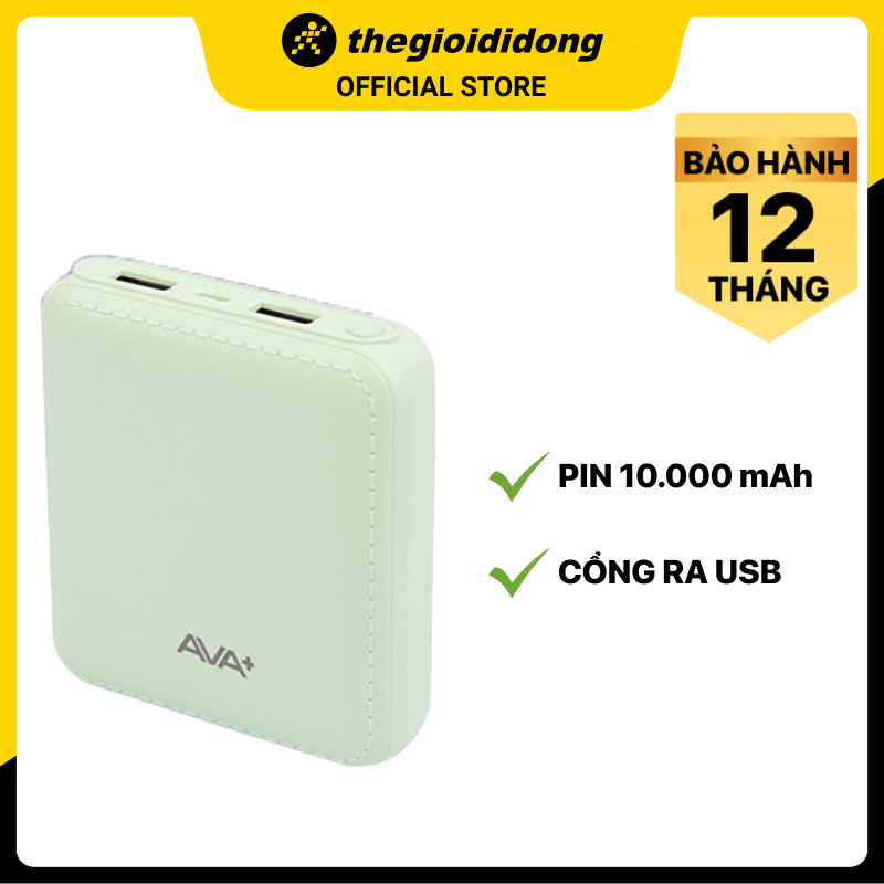 Pin sạc dự phòng 7.500 mAh AVA+ DS005-PP - Hàng chính hãng