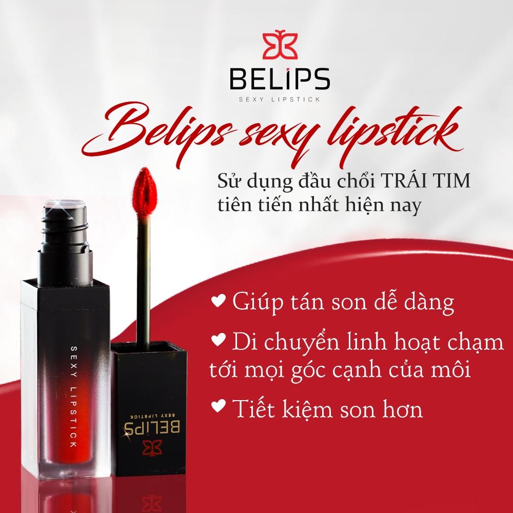 Son Kem Lì Mỏng Nhẹ Mềm Môi Belips Sexy Lipstick 100% thiên nhiên