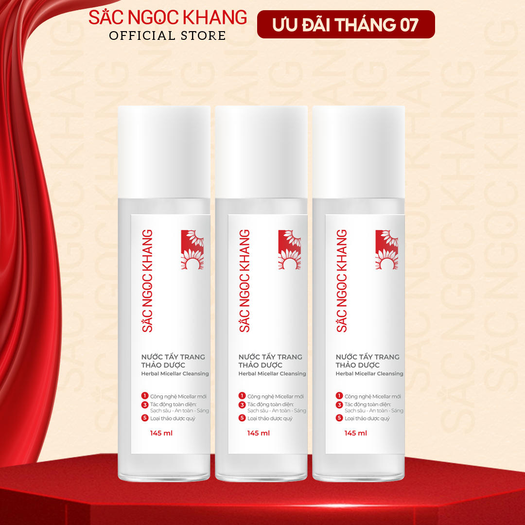 Combo 3 nước tẩy trang Sắc Ngọc Khang 145ml