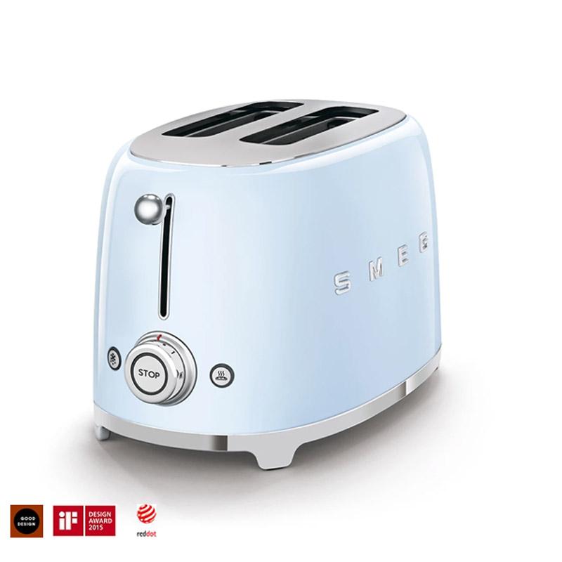 Máy Nướng Bánh Mì Sandwich Smeg, Bread Toaster, Máy Nướng Bánh Mì, Nhập Đức, BH 12 Tháng - Đỏ