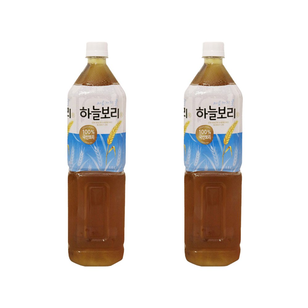 Combo 2 Chai Nước Trà Lúa Mạch WoongJin (1.5L/Chai) - Nhập Khẩu Hàn Quốc