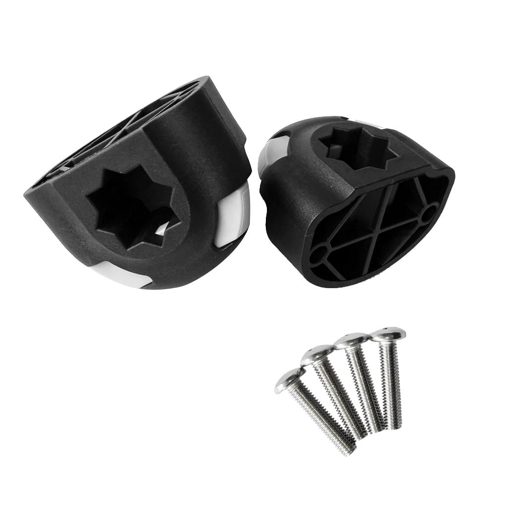 2x Semicircular Mount Base Tackle Tool for Kayak Boat Sea Fishing Rod Holder