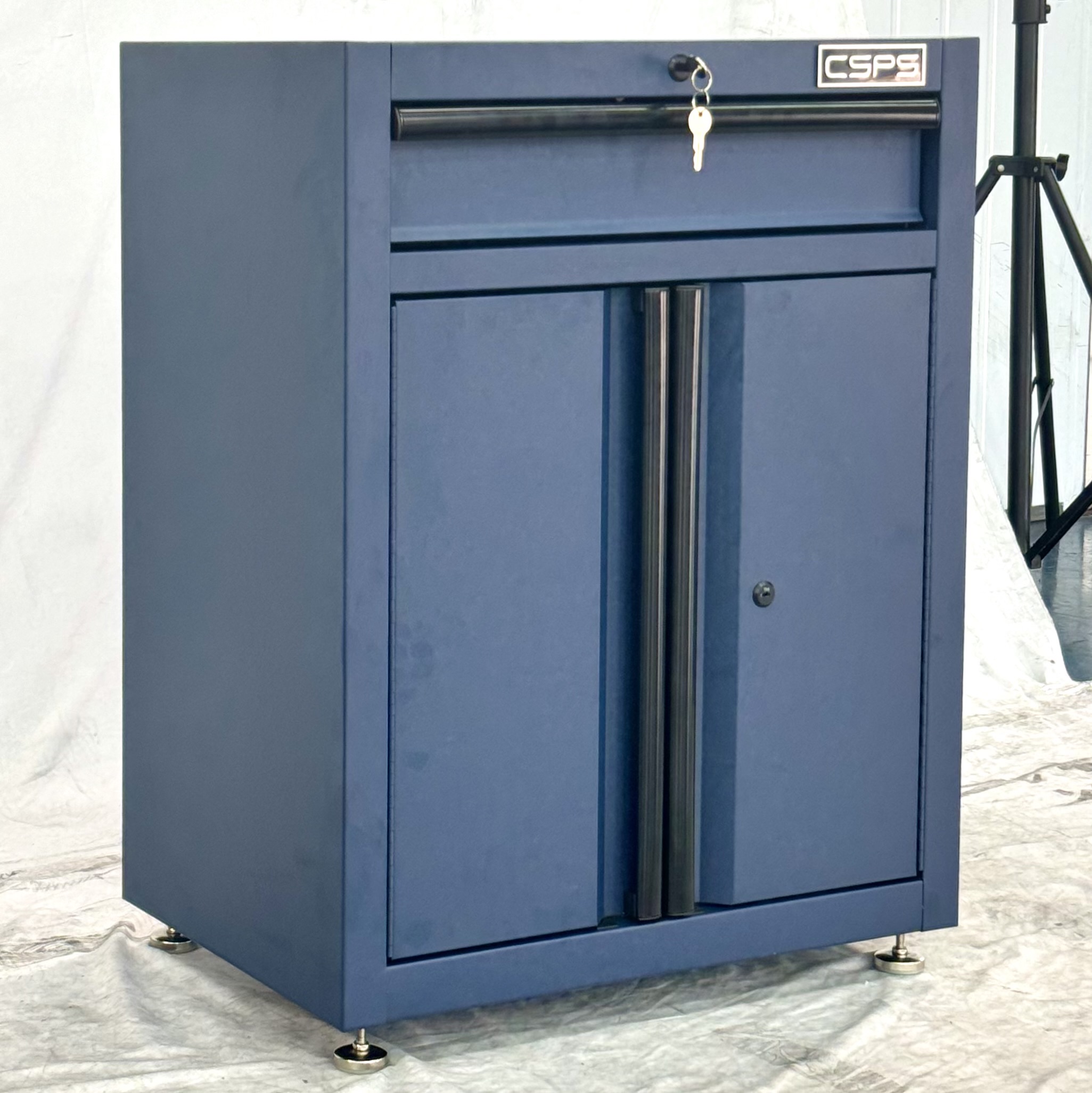 Tủ Dụng Cụ CSPS 61cm - 01 Hộc Kéo Màu Xanh Dương Chân Tăng Chỉnh