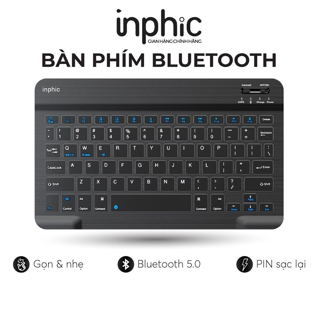 Bàn phím Bluetooth Inphic V750B dùng cho iOS Android Windows Kết nối nhiều thiết bị - Hàng Nhập Khẩu