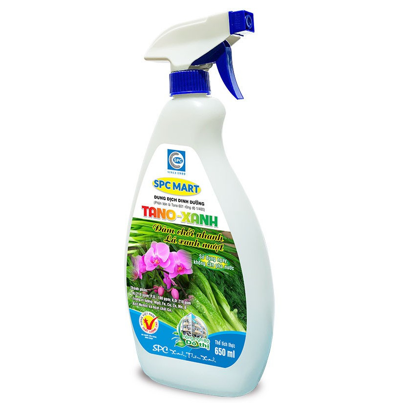 PHÂN BÓN LÁ PHA SẴN TANO XANH ĐÂM CHỒI NHANH – LÁ XANH MƯỢT -650ML