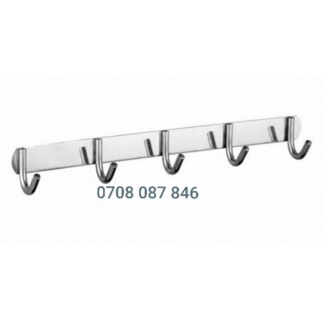 Móc treo quần áo 100% inox (5,6,7,8,9,10 móc), móc áo inox