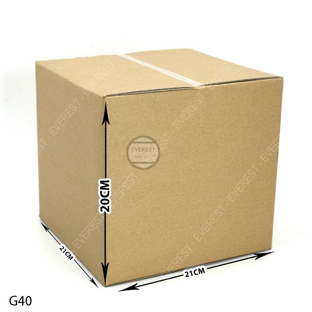 Combo 100 thùng G40 21x21x20 giấy carton gói hàng Everest